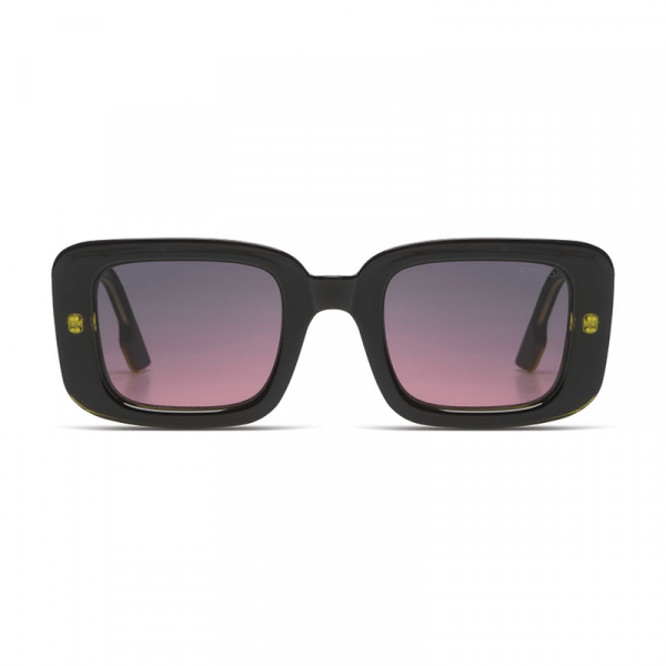 Komono Sonnenbrille Avery Matrix grün, Gläser dunkelblau bis rot getönt, front